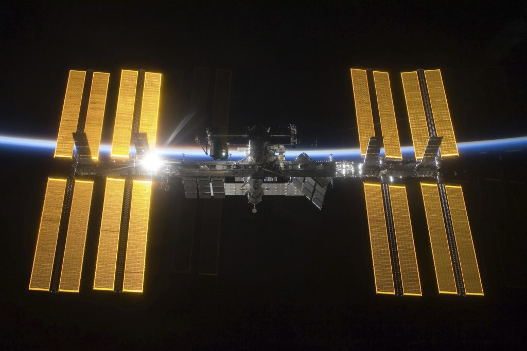 NASA Private Astronauts This March 25, 2009 photo provided by NASA shows the International Space Station seen from the Space Shuttle Discovery during separation. NASA announced Friday, June 7, 2019 that it will open the International Space Station to private astronauts, with the first visit as early as next year. (NASA via AP)