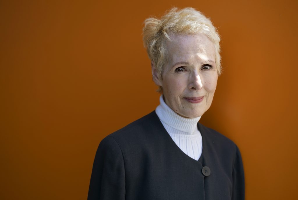 E. Jean Carroll E. Jean Carroll is photographed, Sunday, June 23, 2019, in New York. Carroll, a New York-based advice columnist, claims Donald Trump sexually assaulted her in a dressing room at a Manhattan department store in the mid-1990s. Trump denies knowing Carroll. (AP Photo/Craig Ruttle)