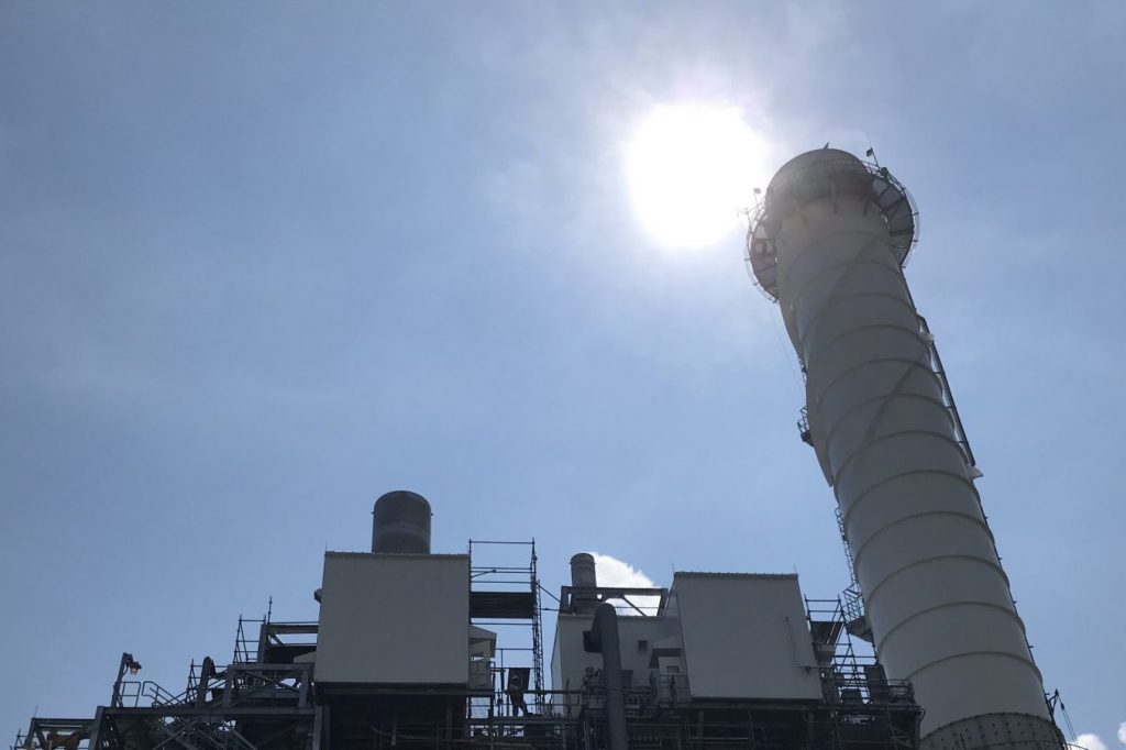 Calpine's York 2 Energy Center is an 828 megawatt combined-cycle natural gas-fired power plant in York County, Pa. (Marie Cusick/StateImpact Pennsylvania)