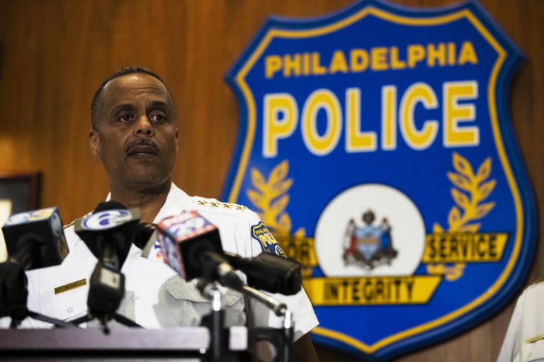Philadelphia Police Commissioner Richard Ross announced on Wednesday that 72 officers have been placed on administrative duty following an investigation into inflammatory social media posts. (Matt Rourke/AP)