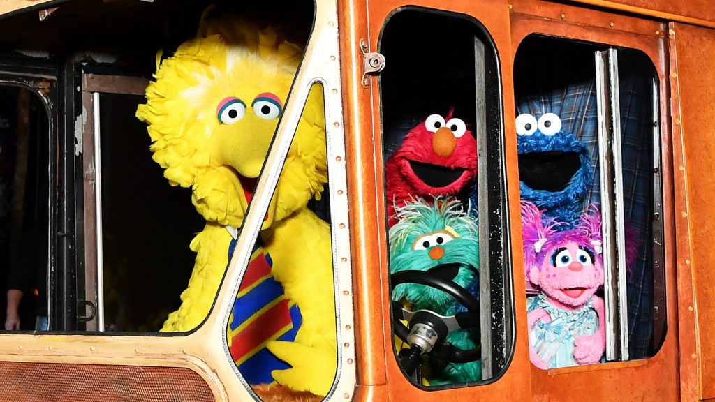 Sesame Street's Big Bird, Elmo, Cookie Monster, and Abby Cadabby attend HBO Premiere of Sesame Street's The Magical Wand Chase at the Metrograph in 2017 in New York City.
(Slaven Vlasic/Getty Images)