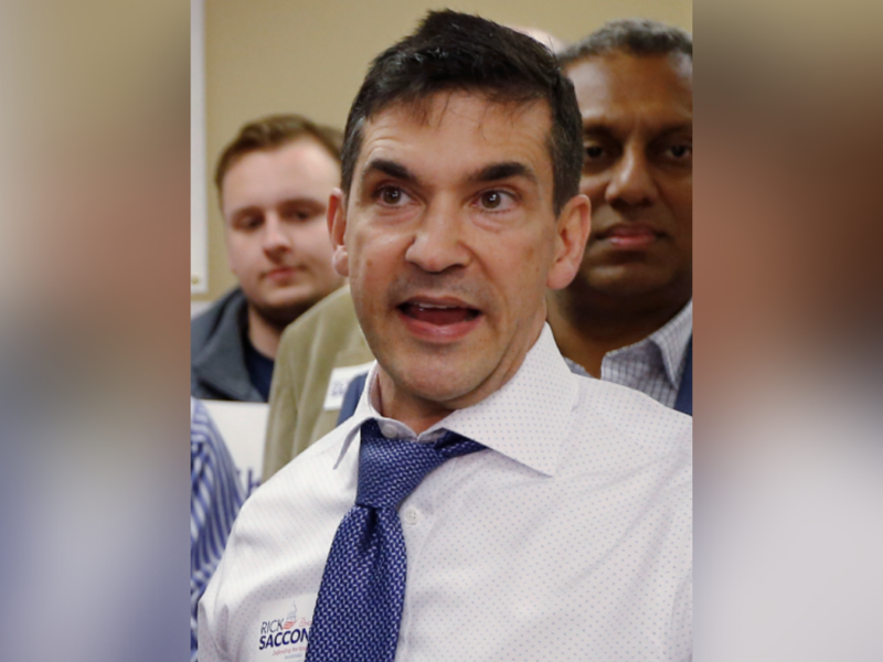val_digiorgio_gop_chair In this March 9, 2018 file photo, Val DiGiorgio, the Pennsylvania Republican Party chairman, talks with reporters during a campaign stop for Rick Saccone, at the party call center in Pittsburgh. (Keith Srakocic/AP Photo)