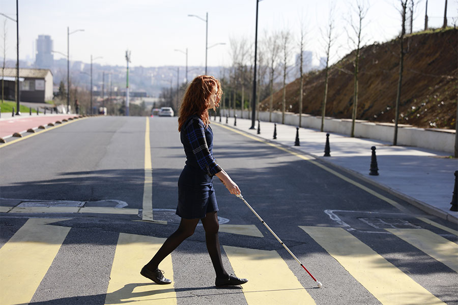 wewalk-2 For decades, inventors have tried to re-engineer the standard white cane used by people who are blind or visually impaired. But it's a tricky task. (Image courtesy of WeWALK/Kürşat Ceylan)
