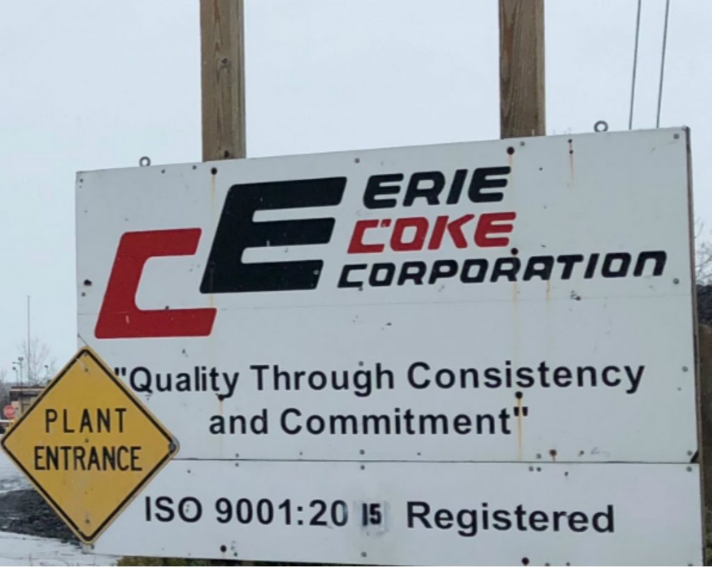 The entrance to Erie Coke. (Amanda Gillooly/Group Against Smog and Pollution (GASP))