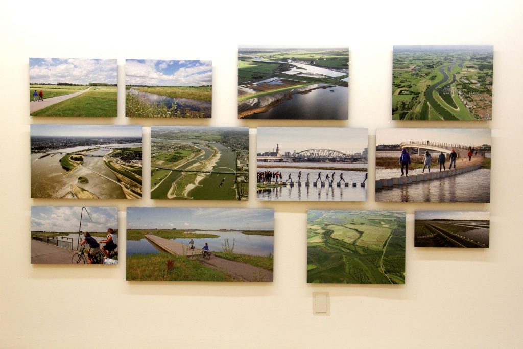 2019 06 25-e lee-u penn-ian mcharg exhibit A flood abatement project in the Netherlands also aims to create a more attractive river landscape. It is one of 25 projects featured in the University of Pennsylvania's exhibit in tribute to landscape architect Ian McHarg. (Emma Lee/WHYY)