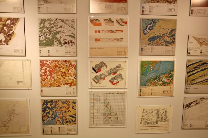 Ian McHarg developed a system for categorizing landscape features and detemining appropriate uses. (Emma Lee/WHYY)