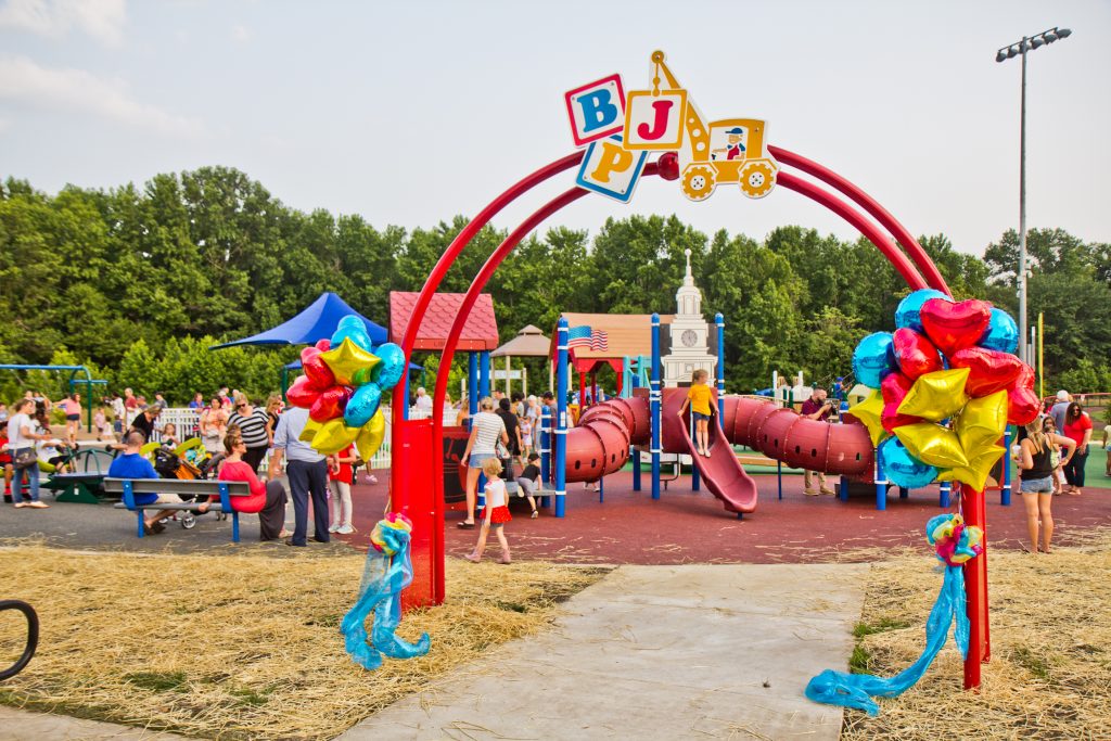 2019 07 10 k paynter build jake’s place playground delran Jake’s Place, an inclusive playground, opened this week in Delran, N.J. (Kimberly Paynter/WHYY)