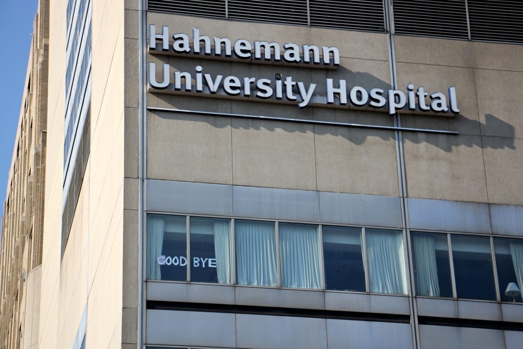 2019 07 29-e lee-philadelphia hahnemann hospital-closing Hahnemann University Hospital. (Emma Lee/WHYY)