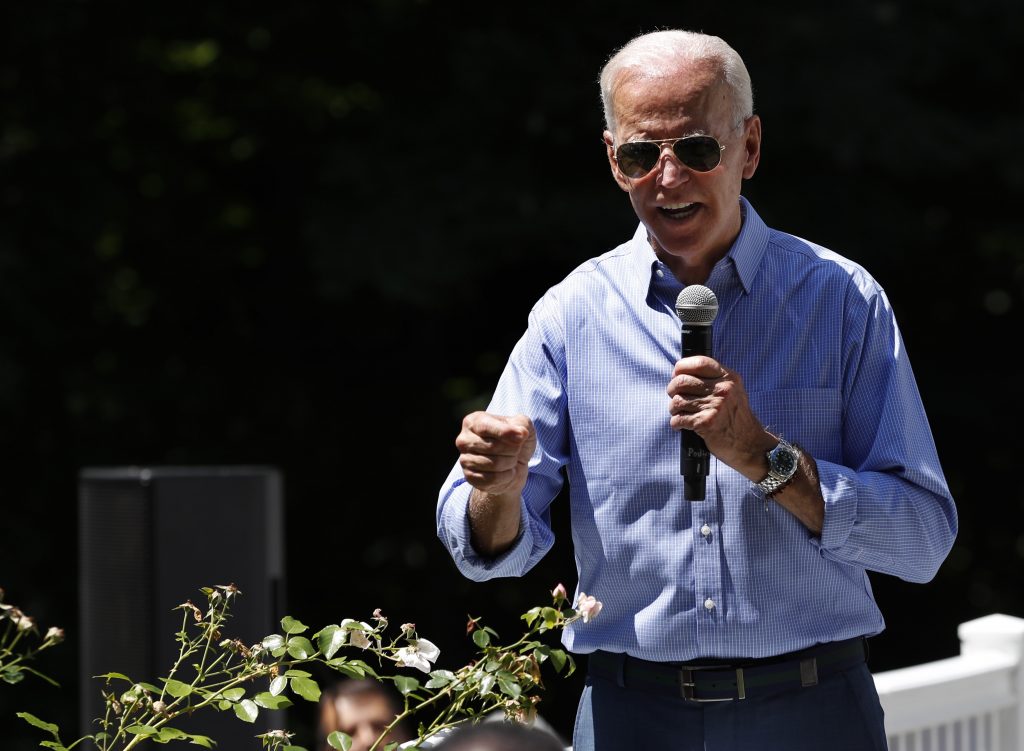 Joe Biden Former Vice President and Democratic presidential candidate Joe Biden, speaks at a house party campaign stop, Saturday, July 13, 2019, in Atkinson, N.H. (Robert F. Bukaty/AP Photo)