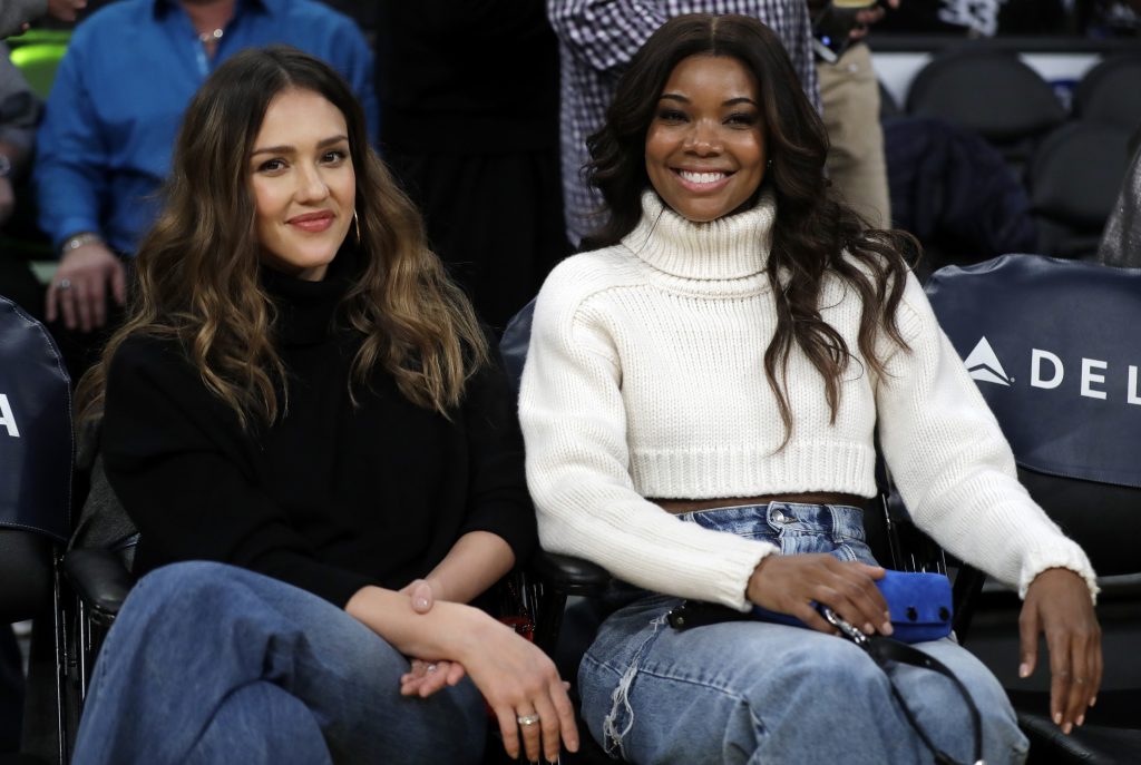 Jessica Alba, Gabrielle Union Gabrielle Union, right, and Jessica Alba star in