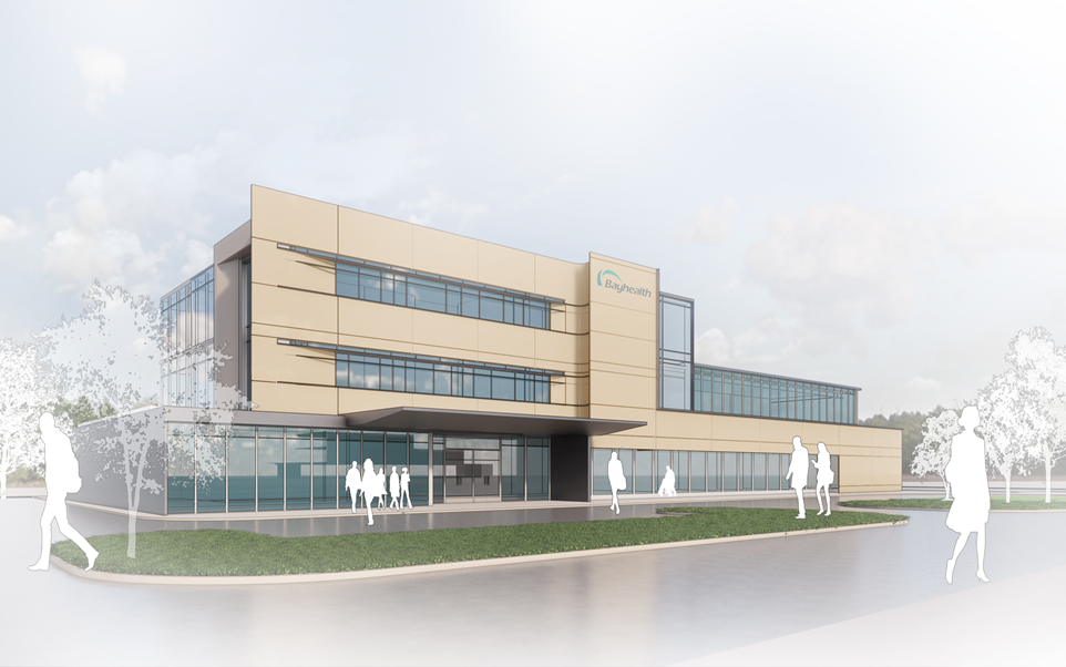 ED Rendering A rendering shows the proposed design for the Bayhealth emergency department. (Courtesy of Bayhealth)