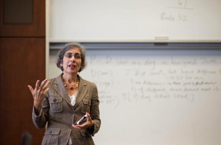Amy Wax teaches a class at the University of Pennsylvania.