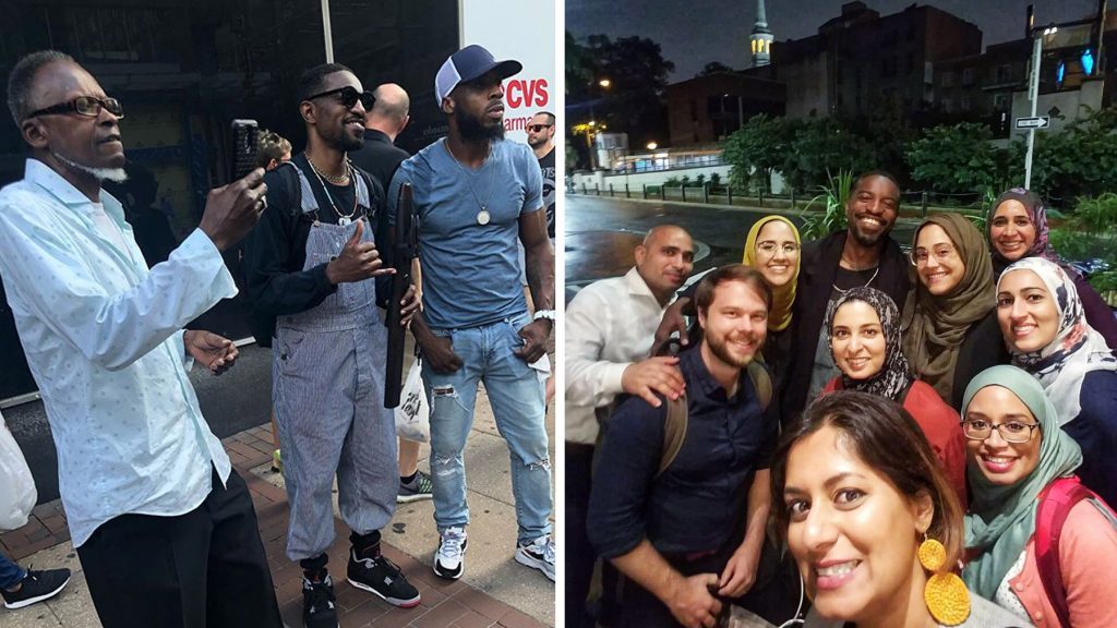 andre3000-philly-1024×576 Andre 3000 on Market Street and in Old City LEFT: INSTAGRAM / @SLUGANUCCI; RIGHT: TWITTER / @WARDAHKHALID_