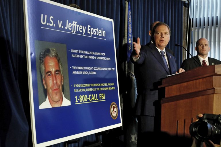 United States Attorney for the Southern District of New York Geoffrey Berman speaks during a news conference, in New York, Monday, July 8, 2019. (AP Photo/Richard Drew)