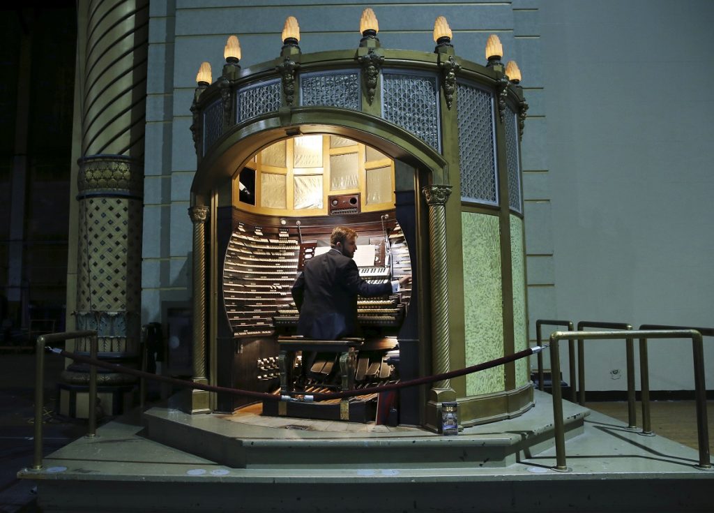 Steven Ball Steven Ball plays the console of the huge Boardwalk Hall organ in Atlantic City, N.J. The organ that is mostly behind the walls of Boardwalk Hall, is described by experts as the largest musical instrument on the planet. The massive organ at Boardwalk Hall hasnt functioned at its full capacity since a hurricane in 1944. (AP Photo/Mel Evans)