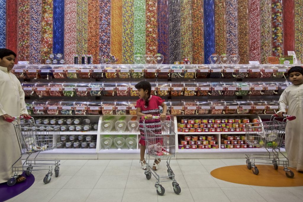 The Candylicious store in the Dubai Mall in the United Arab Emirates. (John Stanmeyer for NPR)