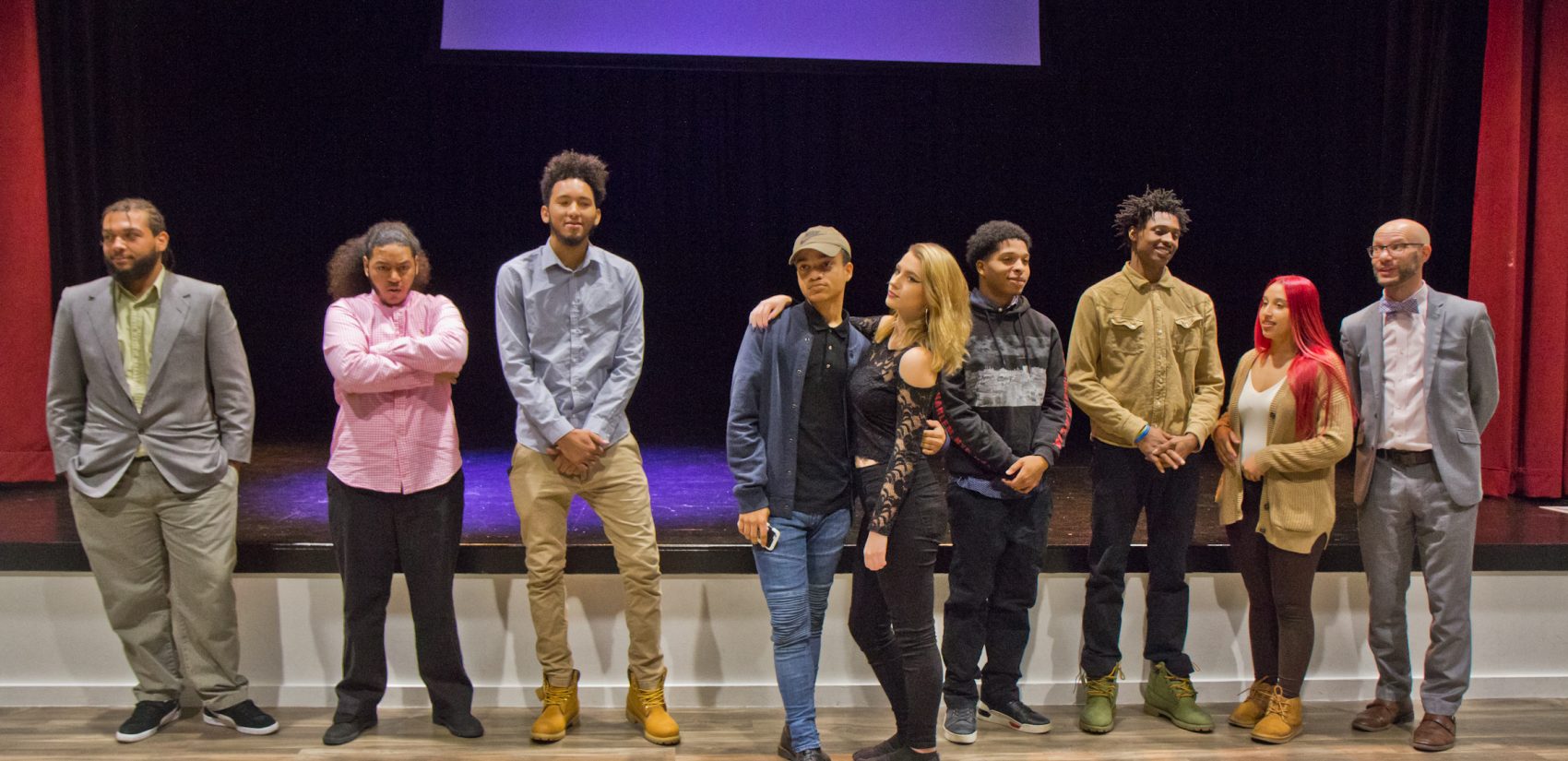 Students from El Centro's December 2018 cohort at the legacy project presentation event. (Kimberly Paynter/Keystone Crossroads)