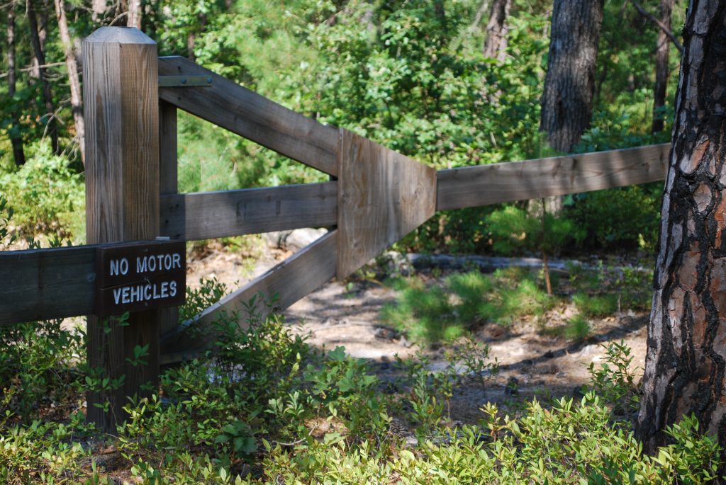 2019-07-28 11.18.26 A gate keeps off-road drivers away from the Jemima Mount site