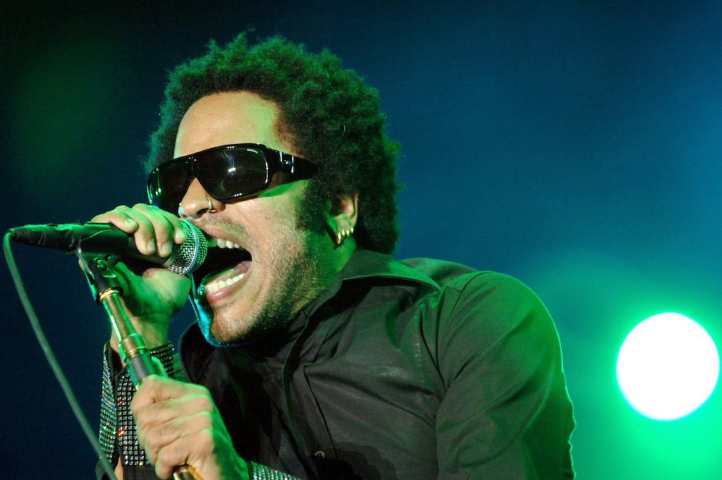 KRAVITZ U.S. singer Lenny Kravitz performs on the main stage during the opening day of the Paleo Festiva in Nyon, Switzerland, late Tuesday, July 19, 2005. (AP Photo/Keystone, Laurent Gillieron)