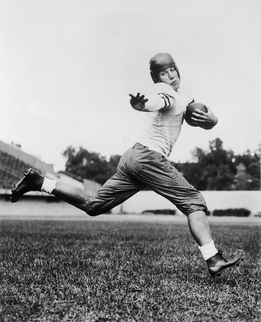 Berwanger In this 1934 file photo, University of Chicago halfback Jay Berwanger is shown in the action pose that served as the model for the Heisman Trophy. In the early days of the NFL, college football was king and playing the game professionally was not necessarily something players aspired to do. (AP Photo/File)
