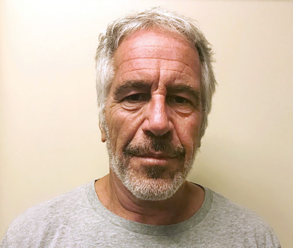 Sexual Misconduct Epstein This March 28, 2017, file photo, provided by the New York State Sex Offender Registry shows Jeffrey Epstein. (New York State Sex Offender Registry via AP, File)