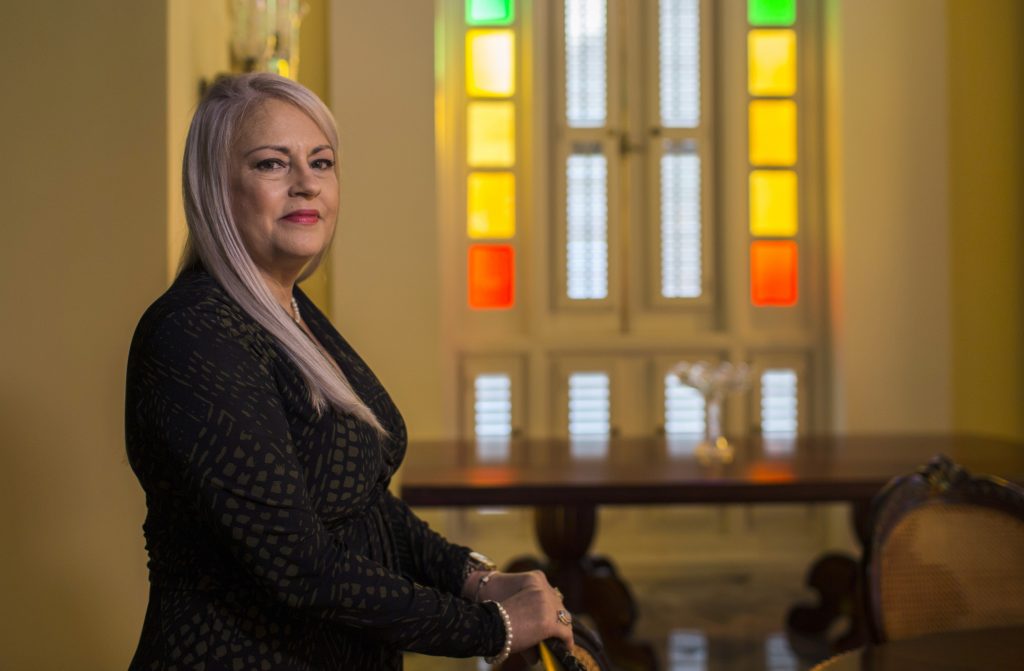 Wanda Vazquez Puerto Rico Governor Wanda Vazquez poses for a photo during an interview with the Associated Press at the La Fortaleza, the official residence of the Governor of Puerto Rico, in San Juan, Puerto Rico, Friday, Aug. 16, 2019. Governor Vazquez says she plans to remain in the position to help ease the U.S. territory's political turmoil and will have the flexibility to truly work for the people because she is free of all political ties or obligations. (Dennis M. Rivera Pichardo/AP Photo)