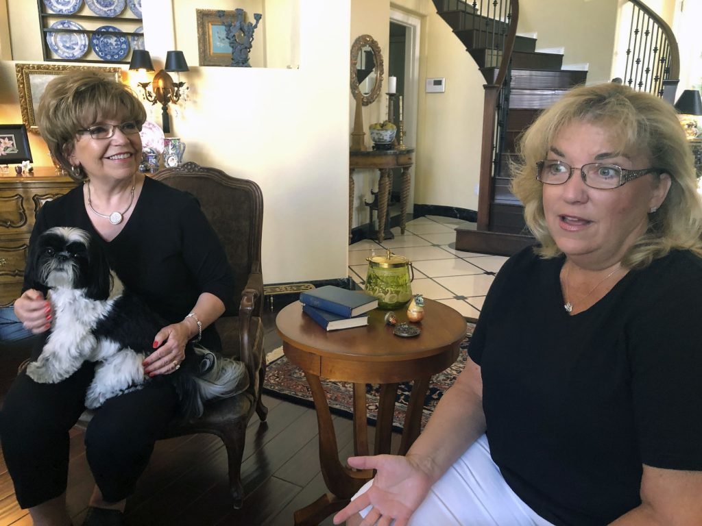 Election 2020-Medicare for All Terrie Dietrich, left, and her daughter Erin Cross, talk in Dietrich’s home in Henderson, Nev., Thursday, Aug. 22, 2019. (Michelle L. Price/AP Photo)