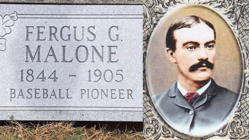 Malone-Portrait Vintage baseball clubs from Philadelphia and Delaware will honor one of the game’s original stars, Fergy Malone, with a grave marker on Sunday and then renew their own friendly rivalry. (Courtesy of Diamond State Baseball Club)