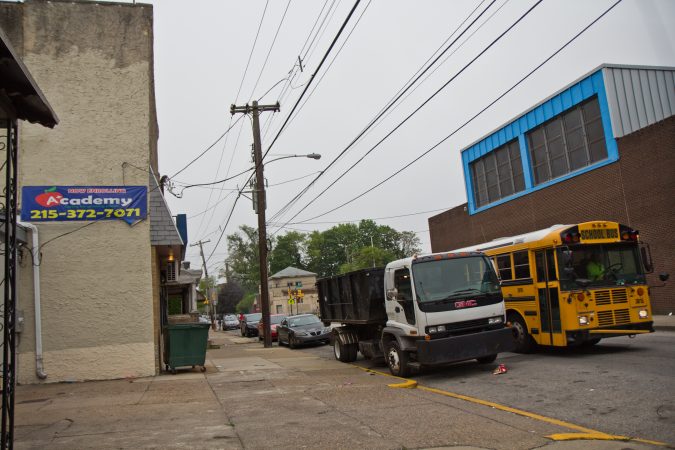 Deena Swann works at a preschool across the street from the middle school she would have attended if her mom hadn't sent her to KIPP. (Kimberly Paynter/Keystone Crossroads)