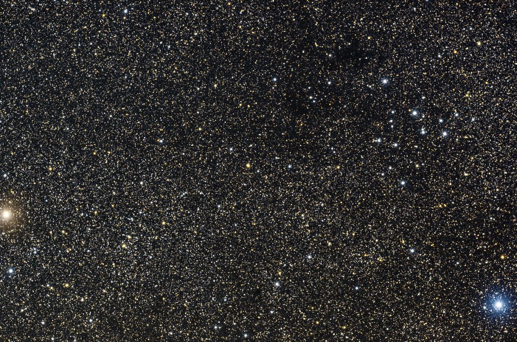 Sirius - brightest star seen from the Earth, photographed through a telescope.