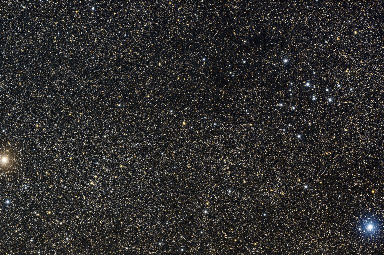 Sirius - brightest star seen from the Earth, photographed through a telescope.