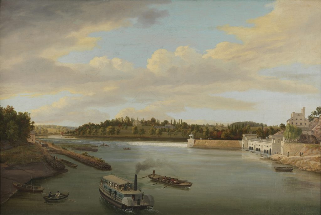 birch-1845-1 Thomas Birch, Fairmount Water Works 1821. (Courtesy of the Pennsylvania Academy of the Fine Arts, Philadelphia)