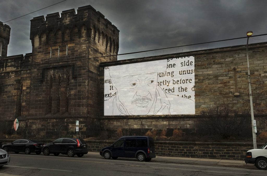 eastern state 2 Artist’s rendering of
Hidden Lives Illuminated
using still image from “Last Day of
Freedom,” directed by Dee Hibbert -Jones and Nomi Talisman.
Photo courtesy of Living Condition, LLC.