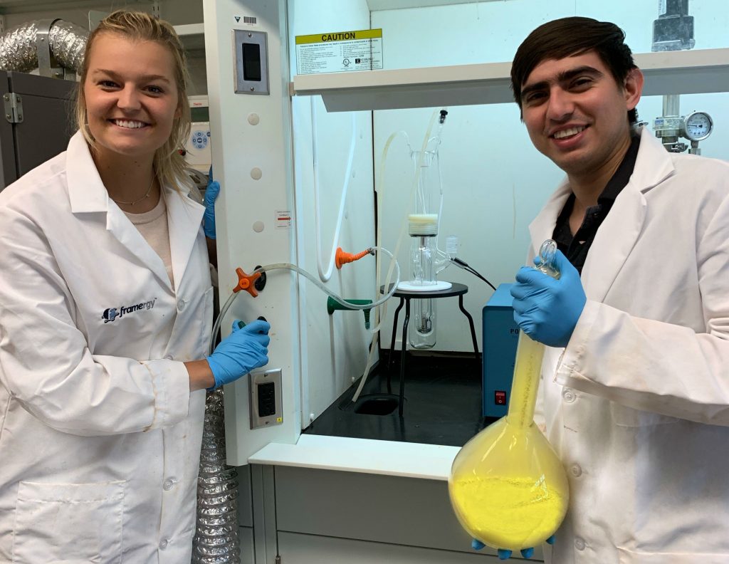 framergy 1 Framergy’s MOFs technology have a big impact on cleaning up PFAS contamination. (Courtesy of Framergy)
