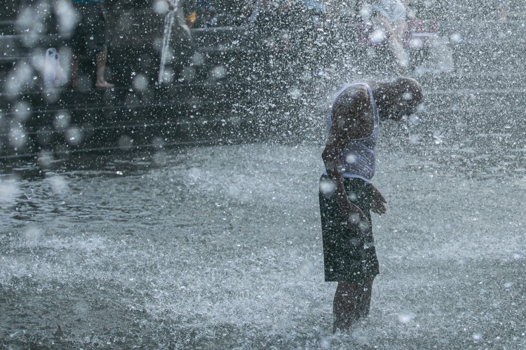 A man cools off in a fountain in New York’s Washington Square Park this summer. Death from all causes doubled during a heat wave in New York City in August 1975, with heart attacks and strokes accounting for a majority of the excess deaths. A man cools off in a fountain in New York's Washington Square Park this summer. Death from all causes doubled during a heat wave in New York City in August 1975, with heart attacks and strokes accounting for a majority of the excess deaths. (Jeenah Moon/Bloomberg via Getty Images)
