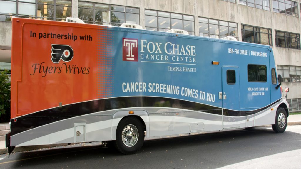 mammogram-van A mobile mammography van helps boost Philly's rate (Fox Chase Cancer Center)