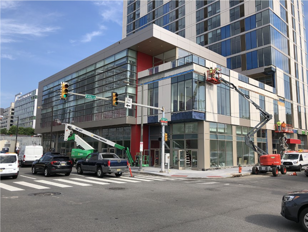 the Crane Construction on the Crane, pictured, is nearly complete. (PCDC Rittenhouse Realty Advisors)