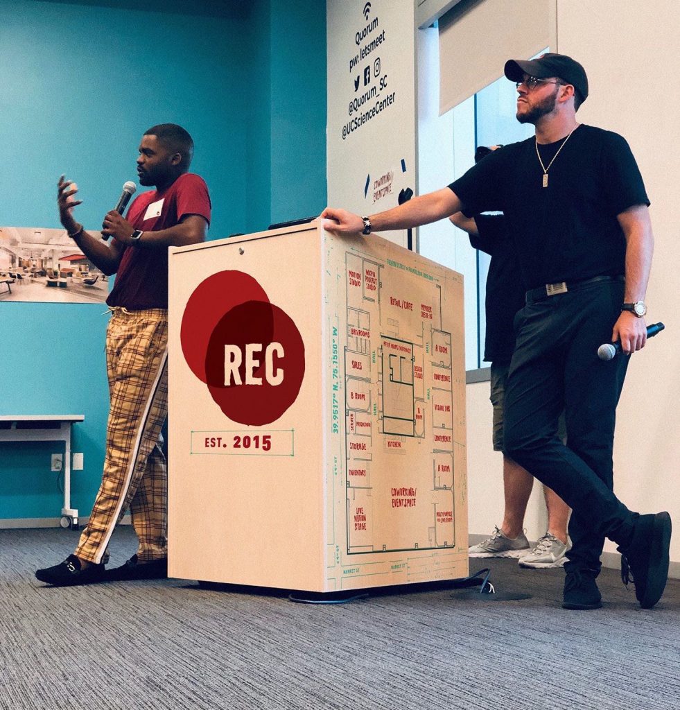 william-toms-left-and-david-silver-announce-plans-to-build-a-10-000-square-foot-space-in-fashion-district-philadelphia-1.original William Toms, left, and David Silver announce plans to build a 10,000-square-foot space in Fashion District Philadelphia. (Bruno Guerreiro/REC Philly)