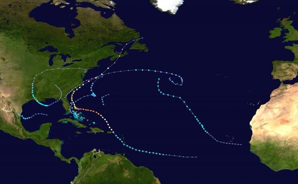 1600px-2019_Atlantic_hurricane_season_summary_map 2019 Atlantic hurricane season summary map as of Sept. 10. (Image: wikipedia.org)