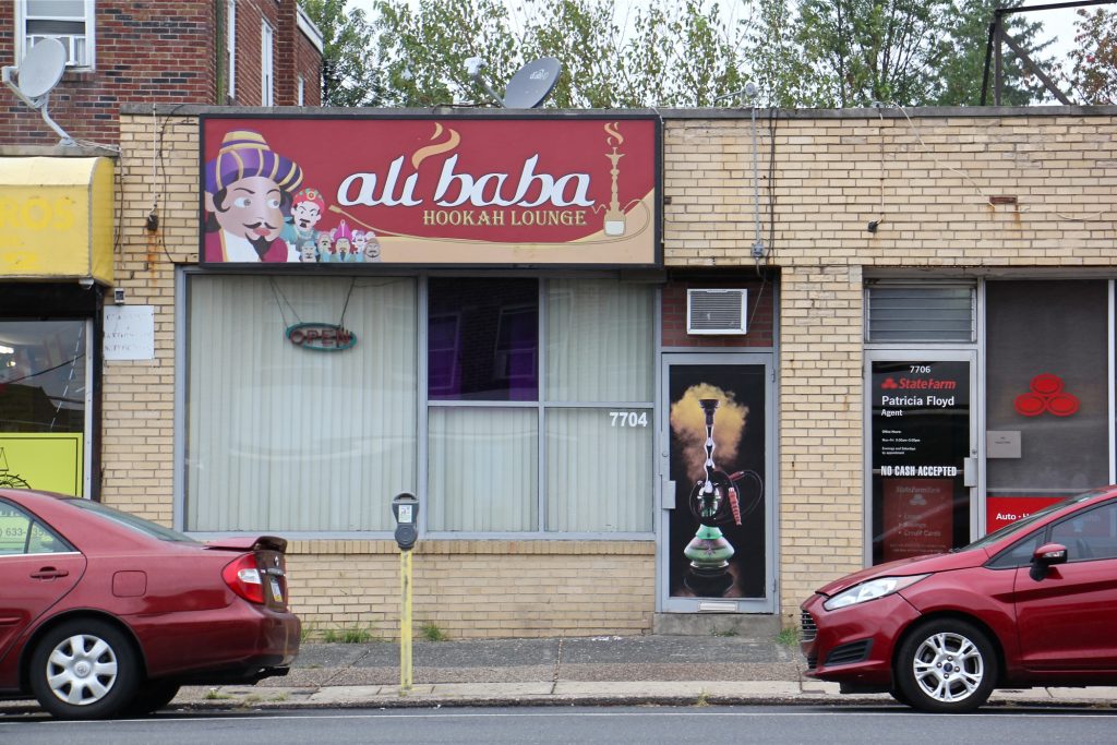 2019 09 06-e lee-philadelphia ali baba hookah lounge-zoning Ali Baba Hookah Lounge on Castor Avenue in Northeast Philadelphia. (Emma Lee/WHYY)