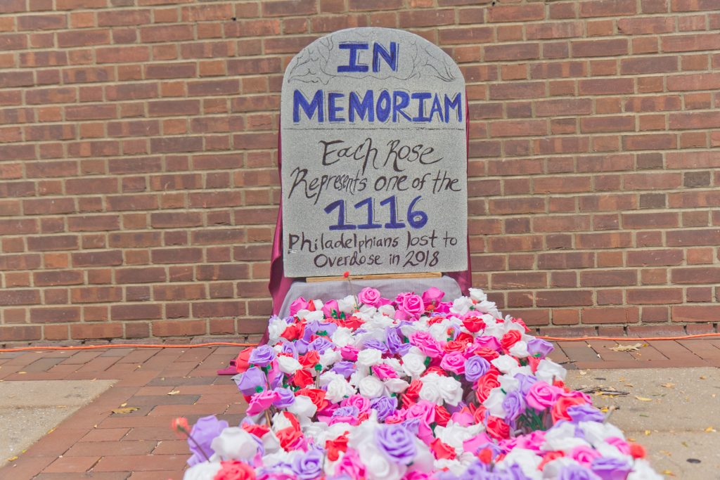 2019 09 5 kpaynter safehouse hearing-9 Philadelphia citizens who died of an overdose are memorialized at a rally in support of safe injection sites. (Kimberly Paynter/WHYY)