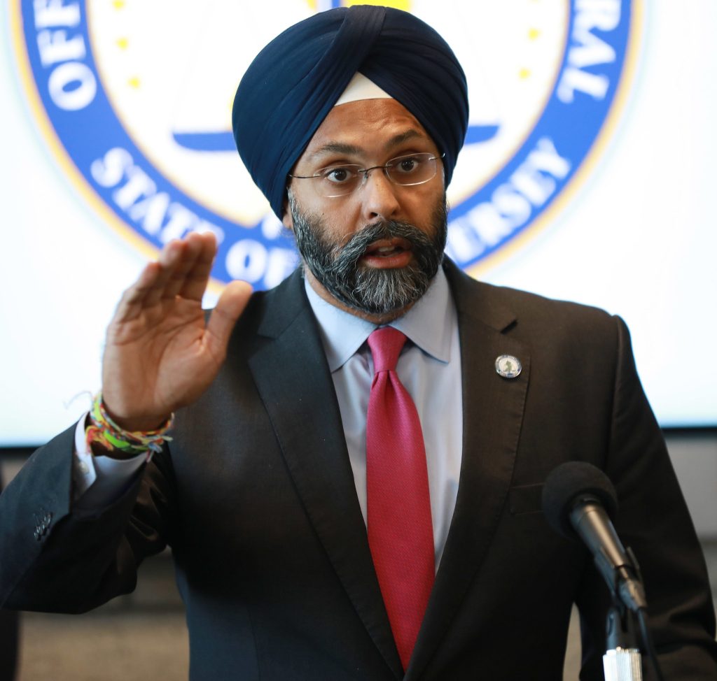 Immigration Press Conference New Jersey Attorney General Gurbir Grewal holds a press conference in Newark, N.J. on Friday, Sept. 27, 2019. (Office of the Attorney General/Tim Larsen)