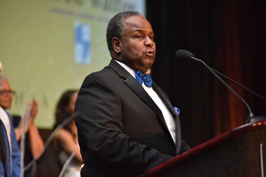 5d8931a13c916.image Cheyney University President Aaron Walton speaks at the 2019 Philadelphia UNCF Mayor’s Masked Ball. The embattled university recently received $60,000 in grants from the UNCF. (Ronald Gray/The Philadelphia Tribune)