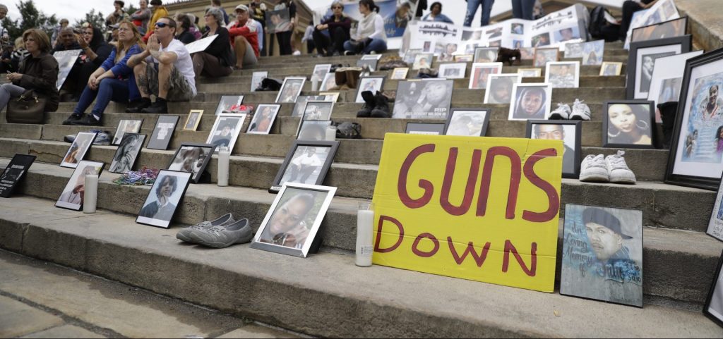 AP_18162679799758-e1565283403121-1920×902 Demonstrators and students gather during a rally against gun violence on the steps of the Philadelphia Museum of Art, Monday, June 11, 2018, in Philadelphia. (Matt Slocum/AP Photo)