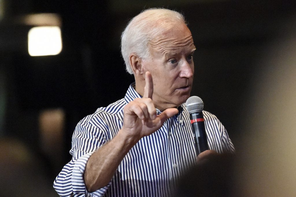 Election 2020 Biden Former Vice President Joe Biden speaks, Wednesday, Aug. 28, 2019, at a town hall for his Democratic presidential campaign in Spartanburg, S.C. (Meg Kinnard/AP Photo)