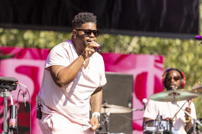 Pink Sweats during the Made In America Music Festival on August, 31 2019, in Philadelphia. (Photo by Daniel DeSlover/Sipa USA)(Sipa via AP Images)