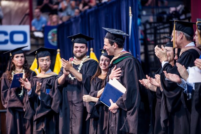 David Speaking at Wharton 2015 Commencement (Shira Yudkoff)