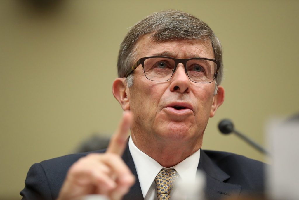 Joseph Maguire Acting Director of National Intelligence Joseph Maguire testifies before the House Intelligence Committee on Capitol Hill in Washington, Thursday, Sept. 26, 2019. (AP Photo/Andrew Harnik)