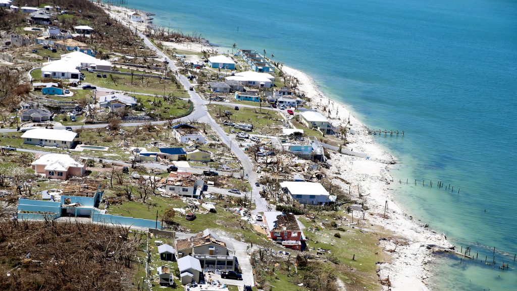 An aerial view shows damage after Hurricane Dorian on Great Abaco Island, Bahamas. An aerial view shows damage after Hurricane Dorian on Great Abaco Island, Bahamas. (Jose Jimenez/Getty Images)