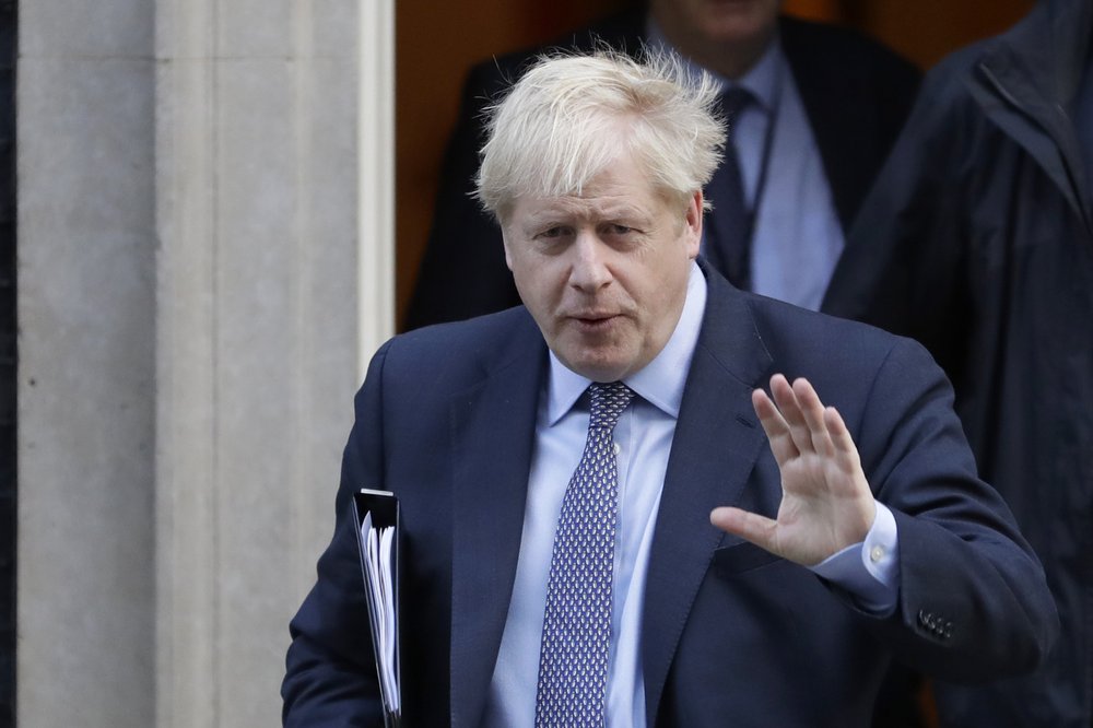1000 (1) British Prime Minister Boris Johnson leaves 10 Downing Street.